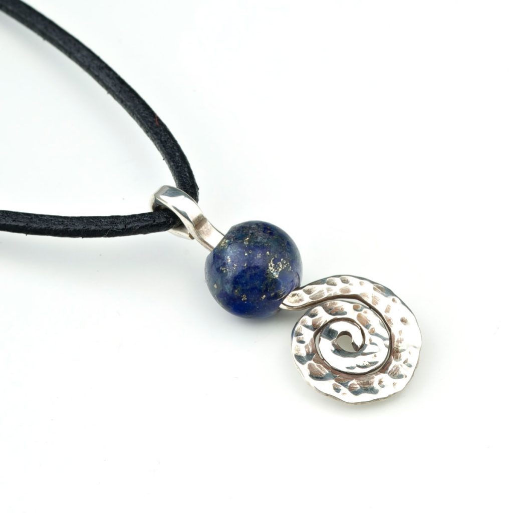 Colgante de plata caralolor lapizlázuli