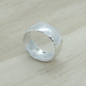 Anillo de plata liso 8-10 mm