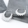 Aros de plata sol