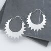 Aros de plata sol - Imagen 3