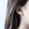 Pendientes de plata donut