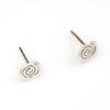 Pendientes de plata espiral hilo - Imagen 2